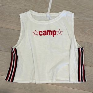 Malibu Sugar camp tank.  Stripes on the side.  Size L. Excellent condition!